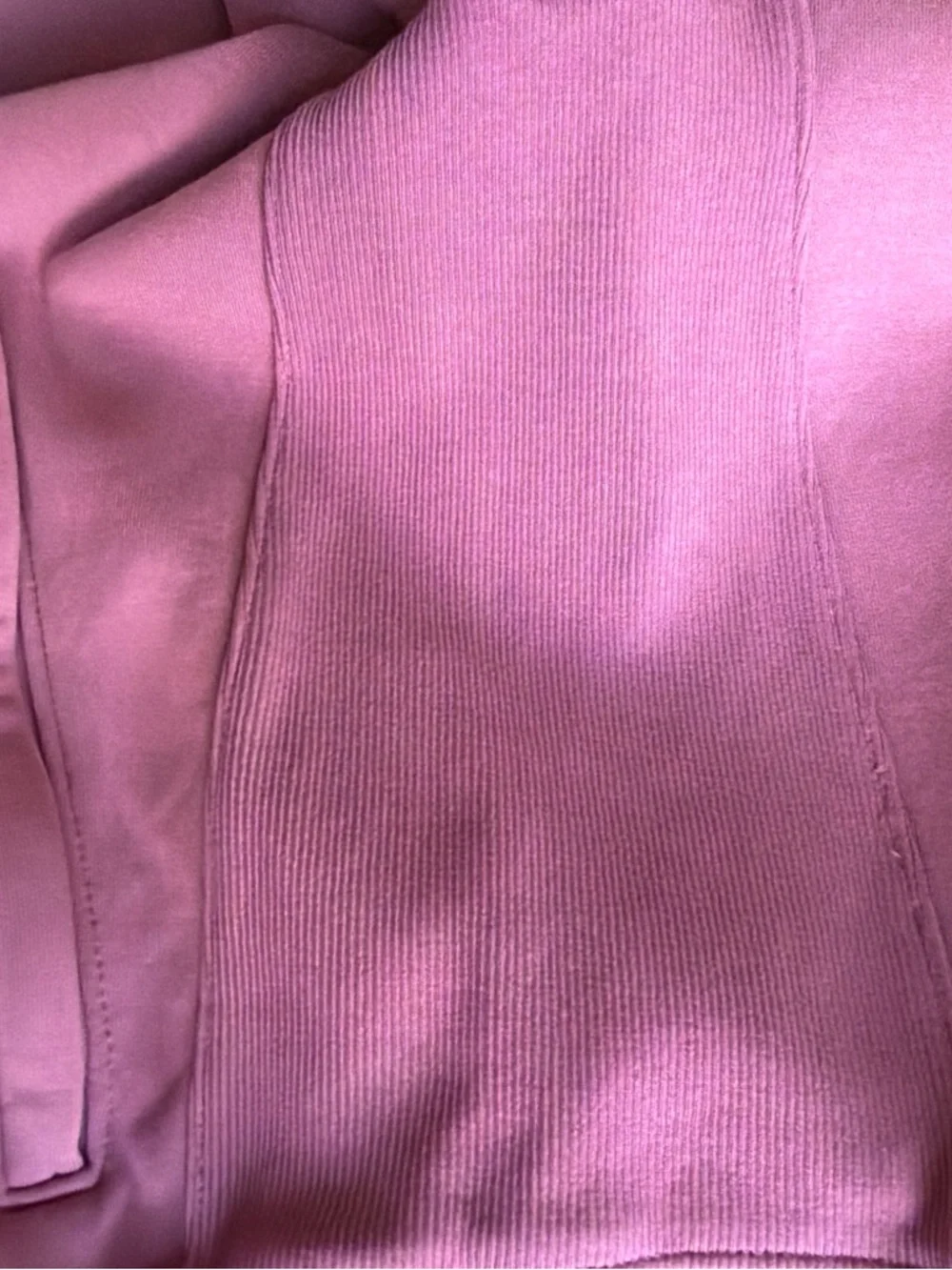 Abercrombie YPB Neoknit Max Zip Hoodie Pink Oversized Fleece Jacket Large